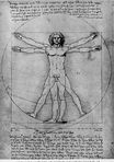 Leonardo da Vinci - The proportions of the human figure. The Vitruvian Man 1492