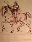Leonardo da Vinci - Drawing of an equestrian monument 1500