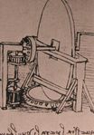 Leonardo da Vinci - Design for a machine for grinding convex lenses 1500