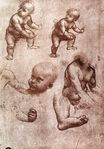Leonardo da Vinci - Study of a child 1508