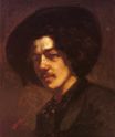 Portrait of Whistler with a Hat 1858