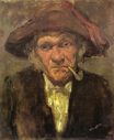 Man smoking a pipe 1859