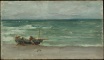 Harmony in Blue and Silver: Beaching the Boat, Étretat 1897