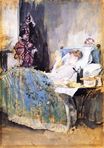 Maud Reading in Bed 1884