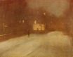 Nocturne in Gray and Gold snow in Chelsea 1890