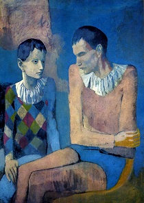 Pablo Picasso - Acrobat and Young Harlequin. Acrobate et jeune arlequin 1905