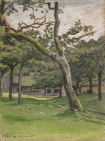 Claude Monet - Ferme normande sous les arbres 1870-1880