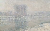 Claude Monet - Glaçons, effet blanc 1893