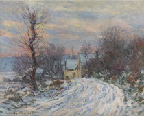 Claude Monet - L'Entrée de Giverny en hiver 1885