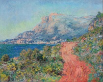 Claude Monet - La route rouge près de Menton 1884