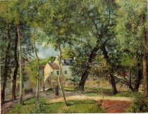 Camille Pissarro - Paysage à Osny près de l'abreuvoir 1883