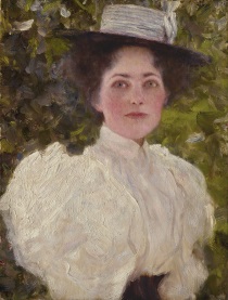 Gustav Klimt - Mädchen im Grünen. Girl in the Foliage 1896