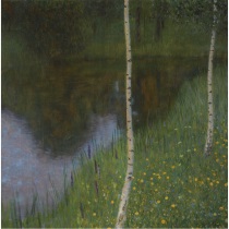 Gustav Klimt - Seeufer Mit Birken Lakeshore With Birches 1901
