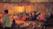 Paul Gauguin - Te fare Hymenee. La maison des chants 1892