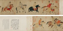 Ren Renfa - Five Drunken Kings on Horses 1255-1327