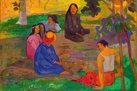 1920x1280 Conversation. Les Parau Parau 1891 - Paul Gauguin