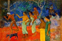 1920x1280 Scene from Tahitian Life 1896 - Paul Gauguin