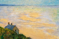1920x1280 The Hut at Trouville, Low Tide 1881 - Claude Monet